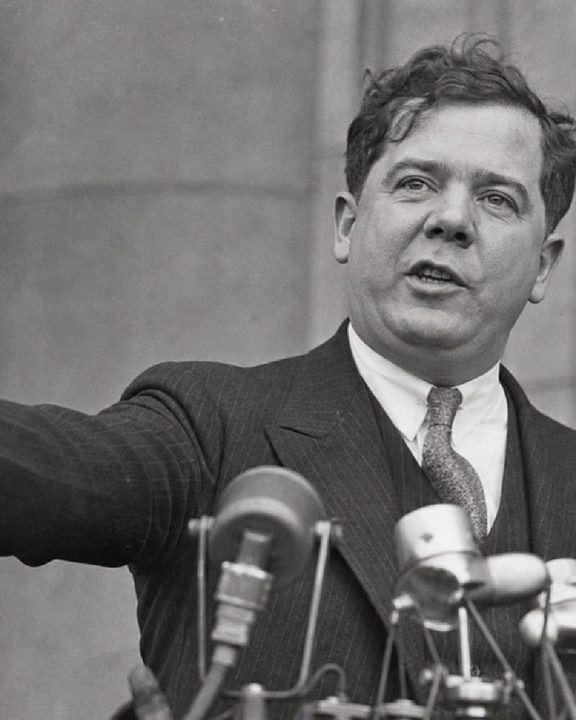 Huey Long, 1935 · AI-generated illustration