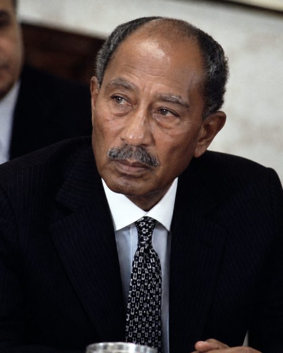 Anwar Sadat, 1981 · AI-generated illustration